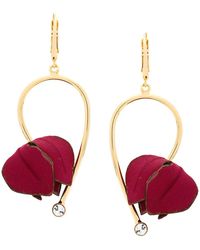 Marni Bloem Oorhangers - Rood
