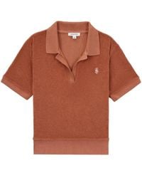 Sporty & Rich - Embroidered-Logo Polo Shirt - Lyst