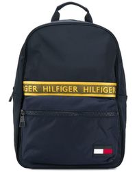 Tommy Hilfiger Rucksack mit Logo-Tape - Blau