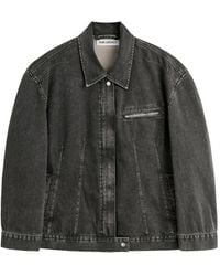 Our Legacy - Draft Denim Jack Met Vlakken - Lyst