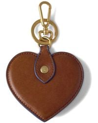Mulberry - Heart Leather Keyring - Lyst