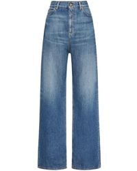 Valentino Garavani - Wide-leg Cotton Jeans - Lyst