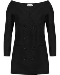 Alberta Ferretti - Virgin-Wool Blend Top - Lyst