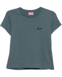 KENZO - Logo-Embroidered T-Shirt - Lyst