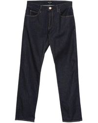 Giorgio Armani - Jeans Con Design A Cinque Tasche - Lyst