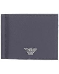 Emporio Armani - Portefeuille Pliant À Plaque Logo - Lyst