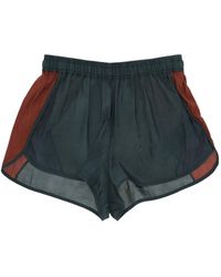 Saint Laurent - Colour-Block Elasticated Shorts - Lyst