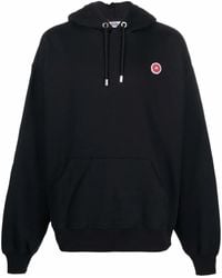 Gcds - Logo-Patch Cotton Hoodie - Lyst