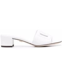 Dolce & Gabbana - Mules con tacón de 40 mm y logo DG - Lyst