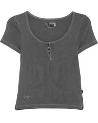 Izzue - Top con cuello henley - Lyst