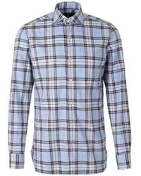 Luigi Borrelli Napoli - Plaid-Check Long-Sleeve Shirt - Lyst