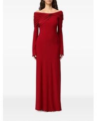 ELEH - Off-Shoulder Ruched Maxi Dress - Lyst