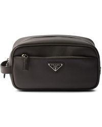 Prada - Pouch Da Viaggio Con Zip - Lyst