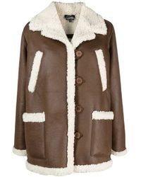 A.P.C. - Faux-leather Shearling Jacket - Lyst