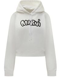Marni - Sudadera Con Capucha Y Logo - Lyst