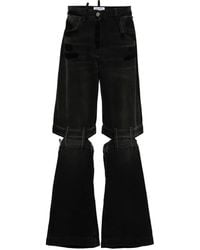 The Attico - Lunghi High-Rise Wide-Leg Jeans - Lyst