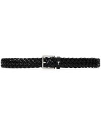 Ami Paris - Braided Paris Paris Cow Leather Belt 30Mm - Lyst