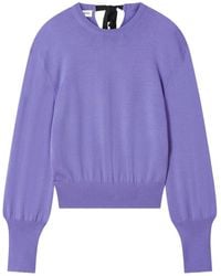 Lanvin - Pullover Mit Schleifendetail - Lyst