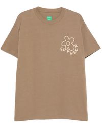 flâneur - Blossom Logo-Print Crew-Neck T-Shirt - Lyst