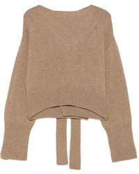 Ermanno Scervino - Open-Back Bow-Detail Sweater - Lyst