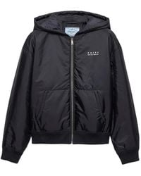 Prada - Lichtgewicht Re-Nylon Jack Met Capuchon - Lyst