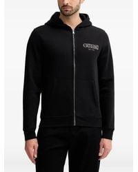 Guess - Zip Hooded Sweatshirt - Lyst