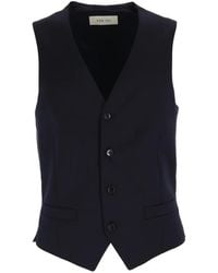L.B.M. 1911 - V-Neck Button-Up Gilet - Lyst