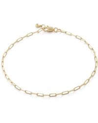 Monica Vinader - 14Kt Paperclip-Chain Bracelet - Lyst