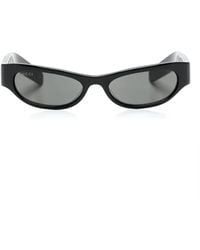 Gucci - Cat-Eye-Sonnenbrille Mit Logo-Schild - Lyst