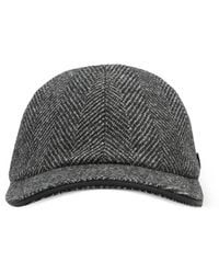 Moorer - Baseballkappe mit Fischgrätenmuster - Lyst