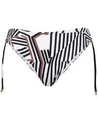 Max Mara - Sibilla Striped Bikini Bottoms - Lyst