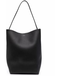 The Row - Large Leather Bucket Tote Bag - Lyst