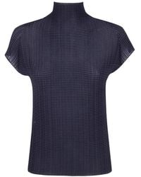 Issey Miyake - Wooly Pleats Bk Wt 66 Shirt - Lyst
