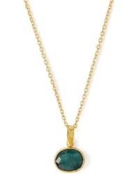 Ottoman Hands - Emerald Siena Pendant Necklace - Lyst