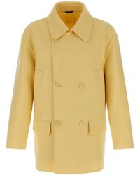 Fendi - Double-Breasted Wool Coat - Lyst