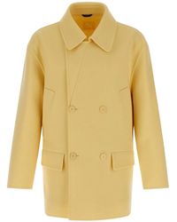 Fendi - Wollen Jas Met Dubbele Rij Knopen - Lyst