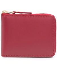 Comme des Garçons - Portefeuille Pliant En Cuir À Fermeture Zippée - Lyst