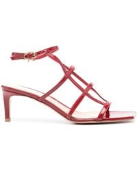 Gianvito Rossi - Mondry 55mm Leather Sandals - Lyst