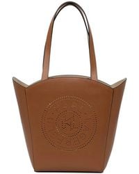 KARL LAGERFELD - Perforated-Logo Tote Bag - Lyst