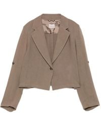 Marella - Papiro Linen Cropped Jacket - Lyst