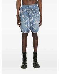 MASTERMIND WORLD - Aloha Denim Shorts - Lyst
