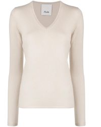 Allude - V-Neck Cashmere Jumper - Lyst