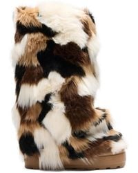 Casadei - Husky Stiefel Im Patchwork-Look - Lyst
