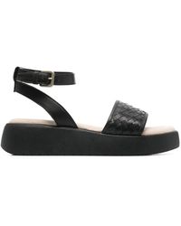 Bugatti - 45Mm Kya Interwoven Leather Sandals - Lyst