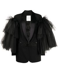 Loulou Getailleerde Blazer - Zwart