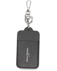 Maison Margiela - Logo-Print Leather Keyring - Lyst