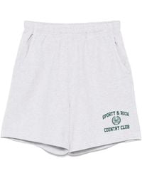 Sporty & Rich - Varsity Crest Gym Shorts - Lyst