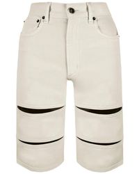 Contessa Mills - Arcana Cut-Out Denim Shorts - Lyst