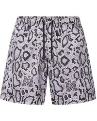 Amiri - Short À Imprimé Peau De Serpent - Lyst