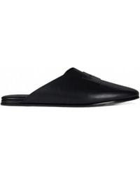 Givenchy - Mules Label En Cuir Nappa - Lyst